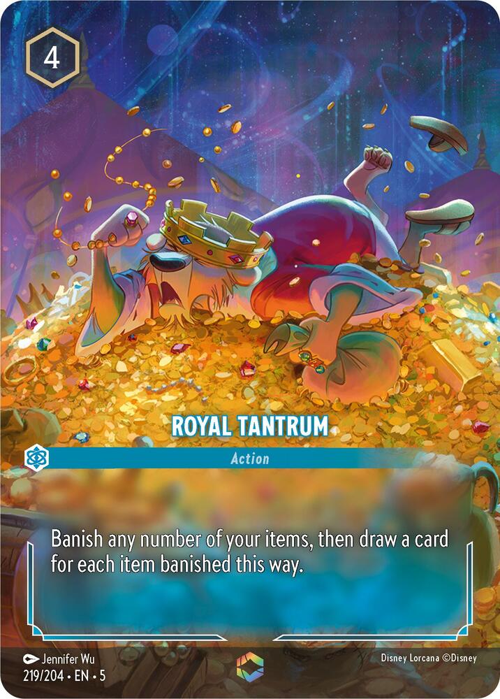 Royal Tantrum (Enchanted) 219/204 card from Shimmering Skies