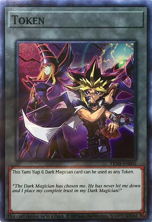 Token: Yami Yugi & Dark Magician TKN5-EN006 card from Yu-Gi-Oh! Tokens