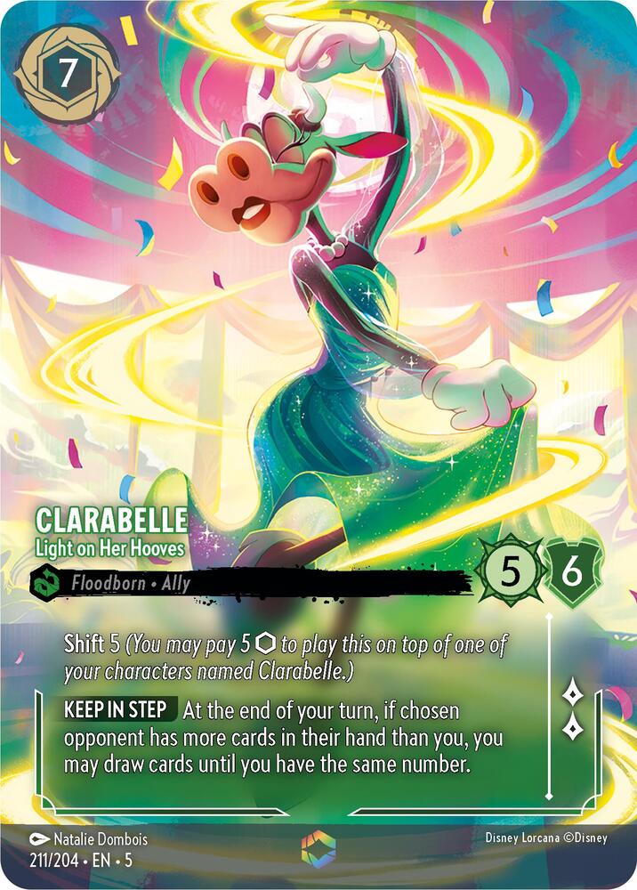 Clarabelle - Light on Her Hooves (Enchanted) 211/204 card from Shimmering Skies