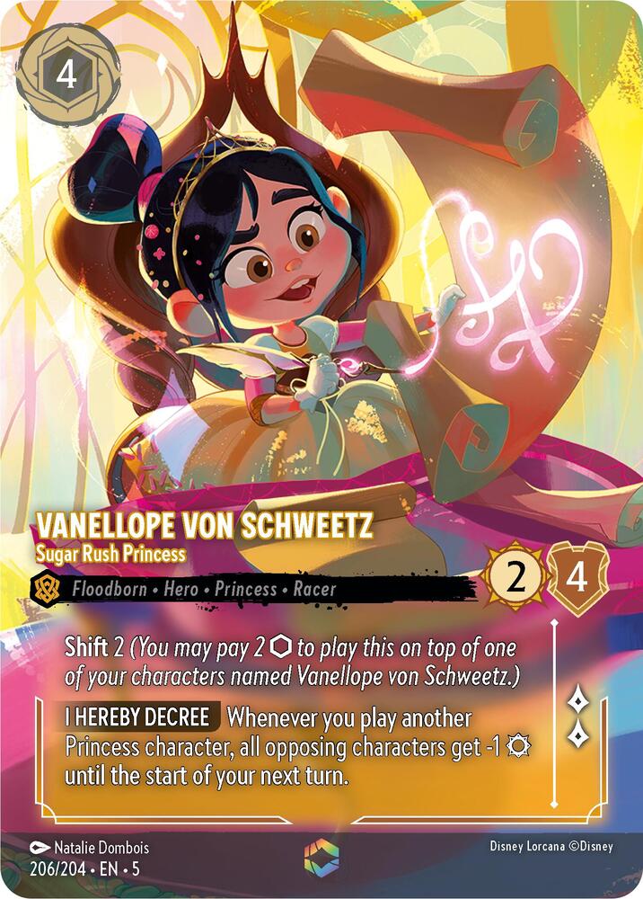 Vanellope von Schweetz - Sugar Rush Princess (Enchanted) 206/204 card from Shimmering Skies