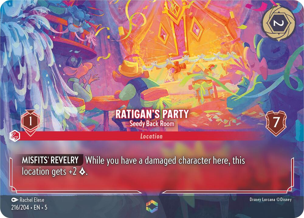 Ratigan's Party - Seedy Back Room (Enchanted) 216/204 card from Shimmering Skies
