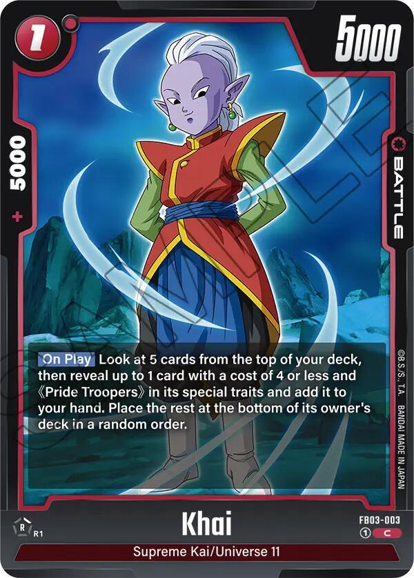Khai FB03-003 card from Raging Roar