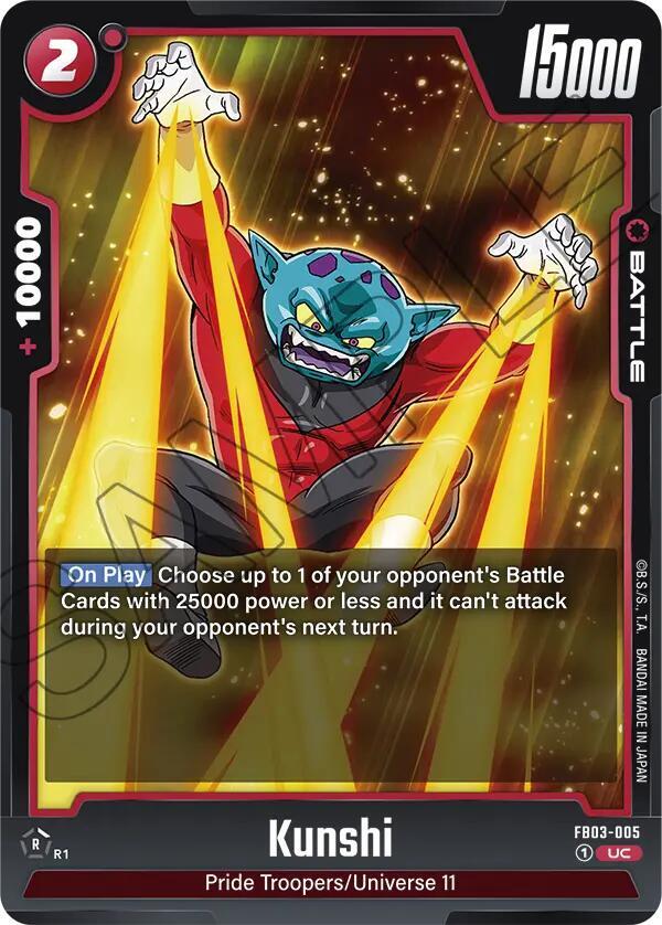 Kunshi FB03-005 card from Raging Roar