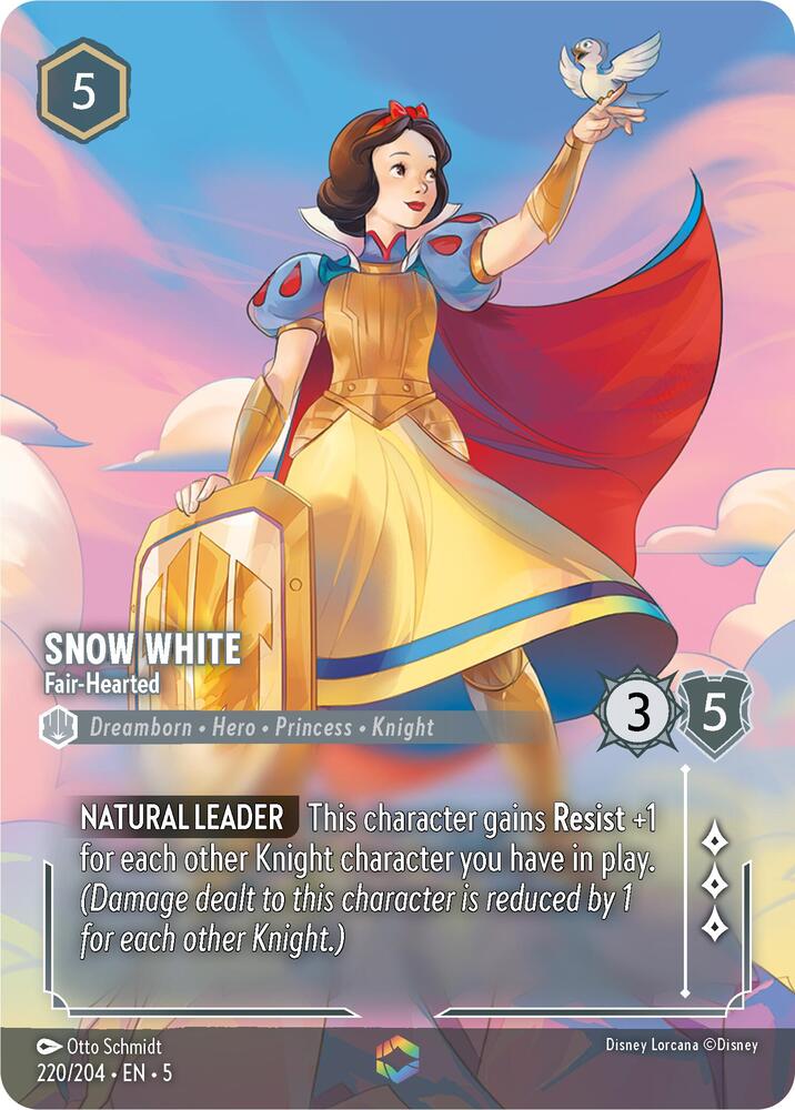 Snow White - Fair-Hearted (Enchanted) 220/204 card from Shimmering Skies