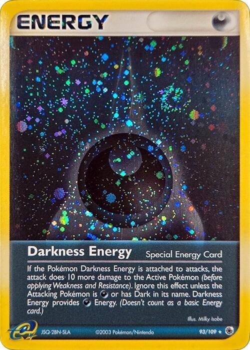 Darkness Energy (Special) (Cosmos Holo) 93/109 card from League & Championship Cards