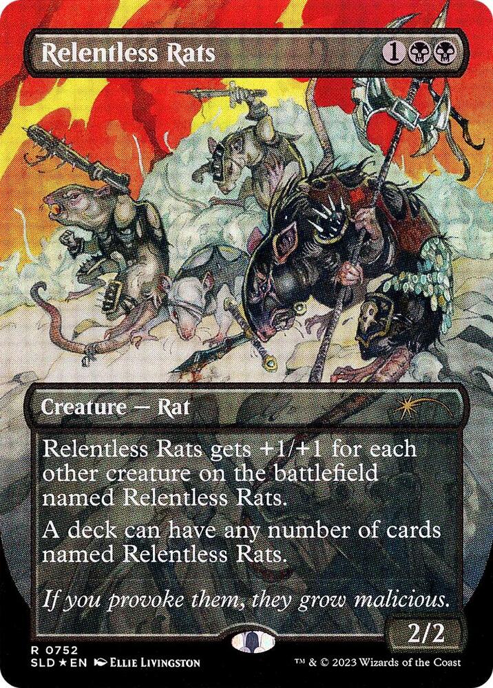 Relentless Rats 752 card from Secret Lair Drop Series
