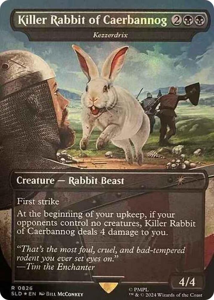 Killer Rabbit of Caerbannog - Kezzerdrix 826 card from Secret Lair Drop Series