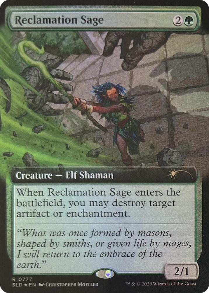 Reclamation Sage (Extended Art) 777 card from Secret Lair Drop Series