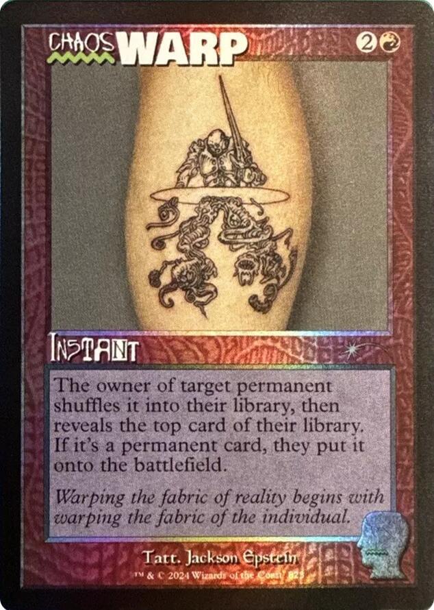Chaos Warp (Rainbow Foil) 823 card from Secret Lair Drop Series