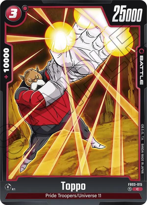 Toppo FB03-015 card from Raging Roar