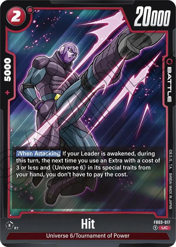 Hit FB03-017 card from Raging Roar