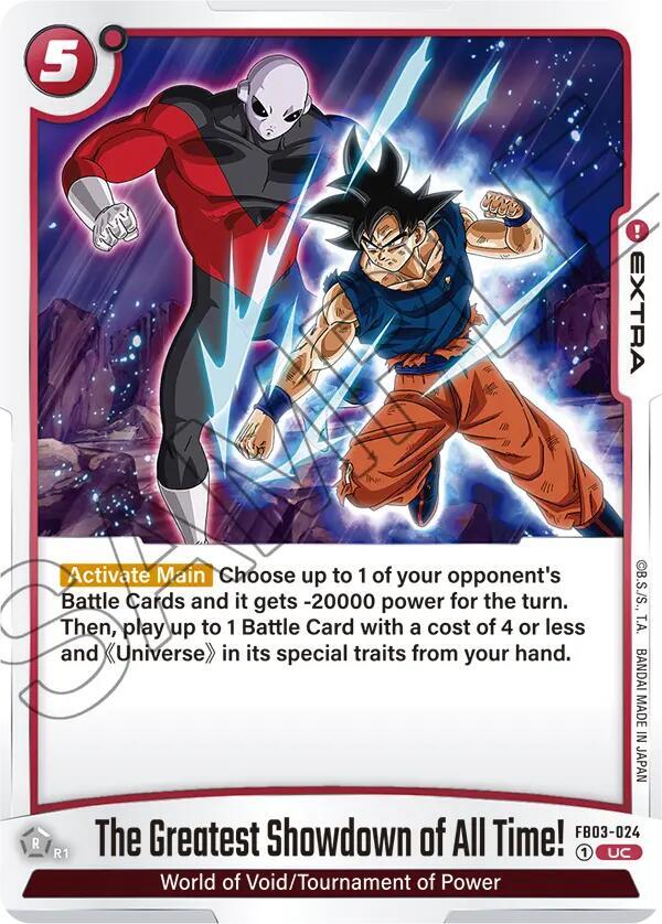 The Greatest Showdown of All Time! FB03-024 card from Raging Roar