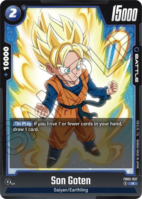 Son Goten FB03-037 card from Raging Roar