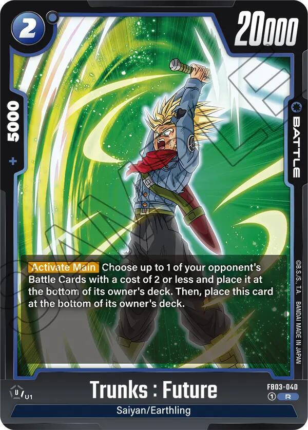 Trunks : Future FB03-040 card from Raging Roar