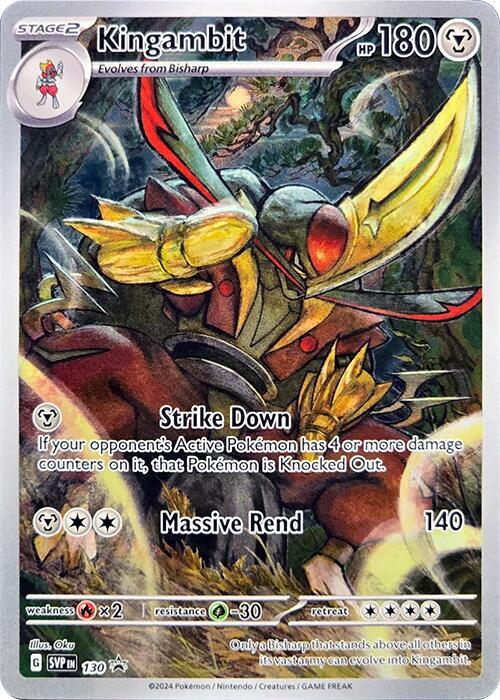 Kingambit 130 card from SV: Scarlet & Violet Promo Cards