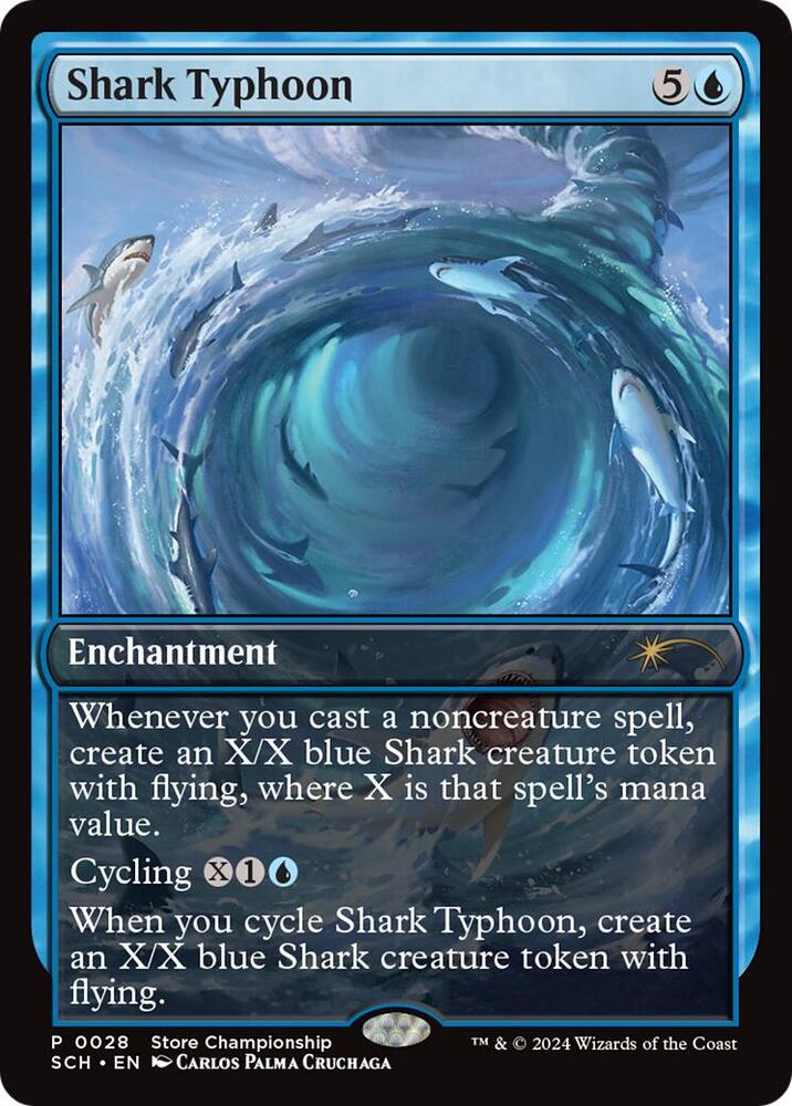 Shark Typhoon 28 card from Game Day & Store Championship Promos