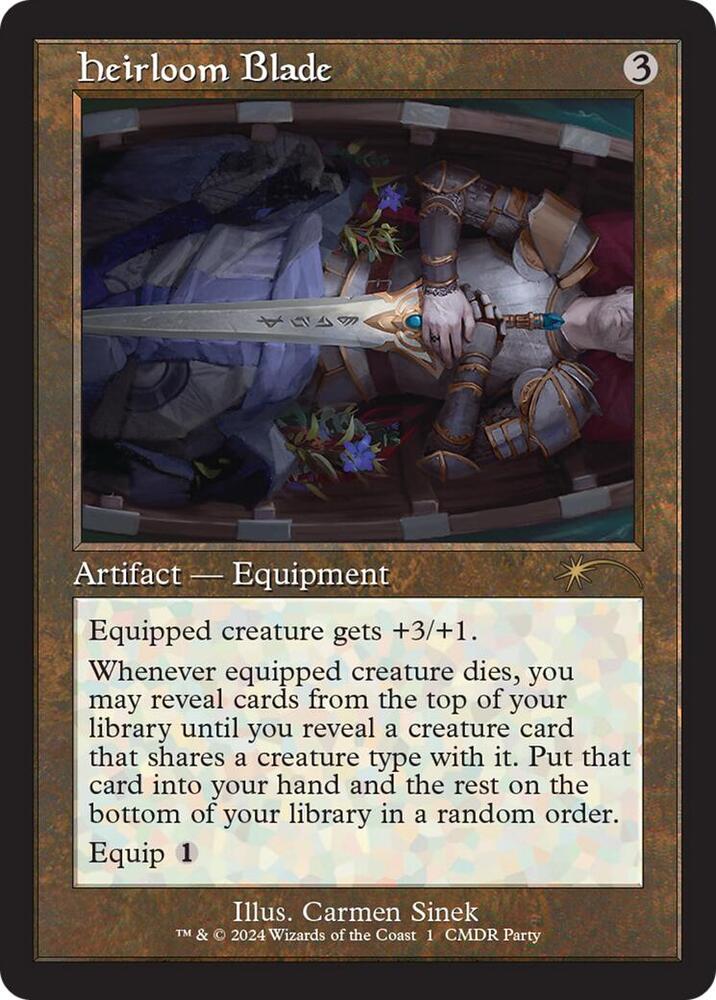 Heirloom Blade (Retro Frame) 1 card from WPN & Gateway Promos