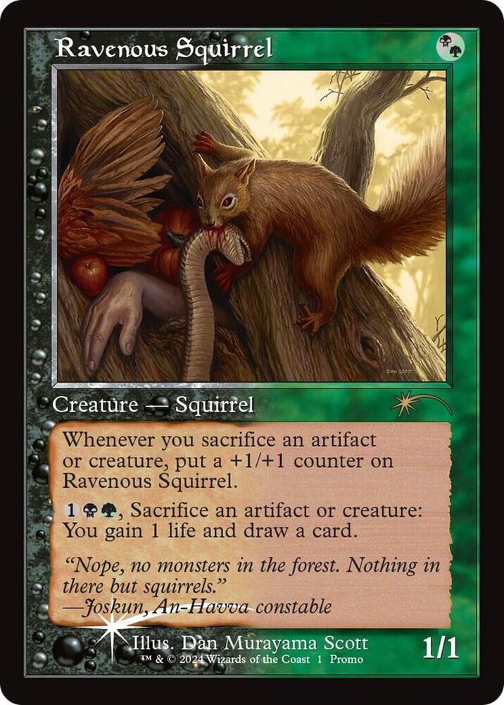 Ravenous Squirrel (Retro Frame) 1 card from Open House Promos
