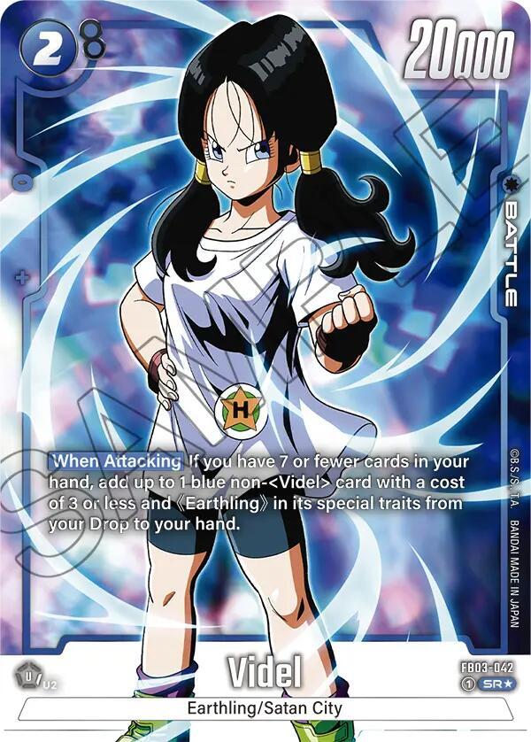 Videl (Alternate Art) FB03-042 card from Raging Roar