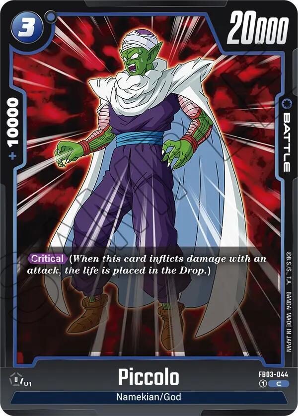 Piccolo FB03-044 card from Raging Roar