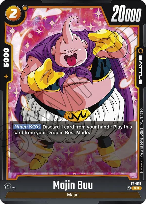 Majin Buu FP-019 card from Fusion World Promotion Cards and Packs
