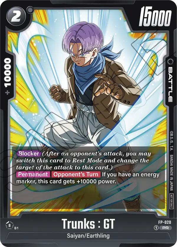 Trunks : GT FP-020 card from Fusion World Promotion Cards and Packs