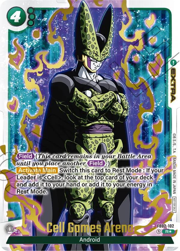 Cell Games Arena (Championship Pack 02) (Gold) FB02-102 card from Tournament and Championship Promos