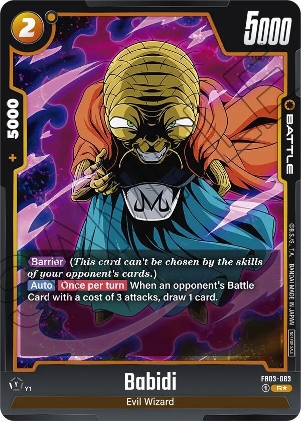 Babidi (Championship Pack 02) FB03-083 card from Tournament and Championship Promos