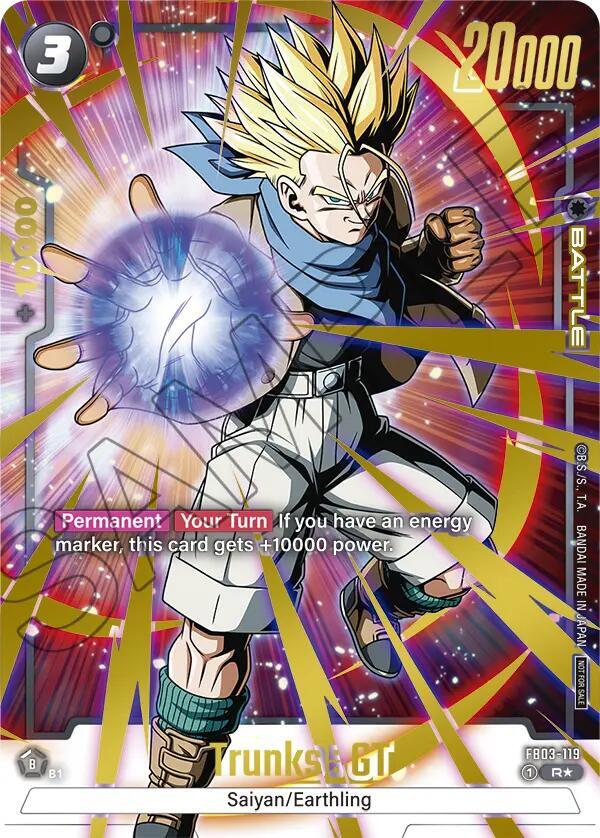 Trunks : GT (Championship Pack 02) (Gold) FB03-119 card from Tournament and Championship Promos