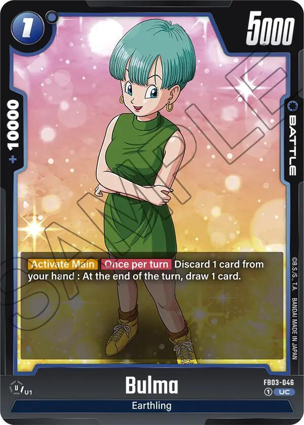 Bulma FB03-046 card from Raging Roar