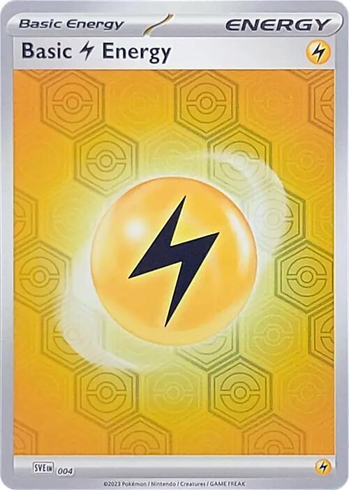 Basic Lightning Energy 4 card from SV: Shrouded Fable
