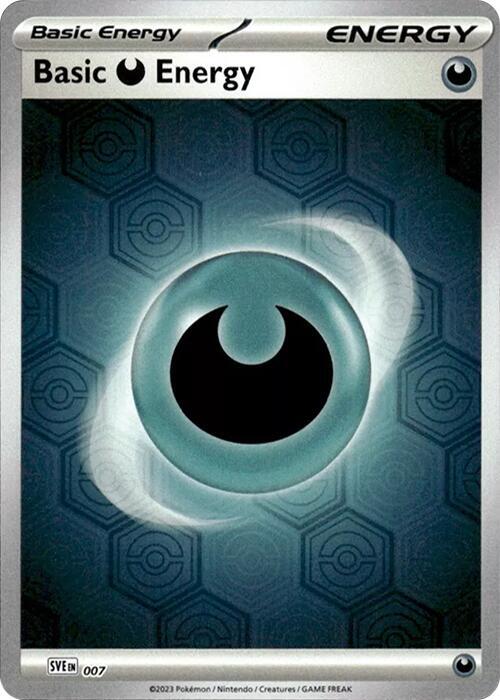 Basic Darkness Energy (Reverse Holofoil) 7 card from SV: Shrouded Fable