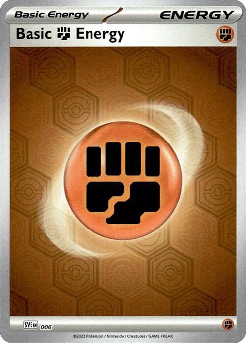 Basic Fighting Energy 6 card from SV: Shrouded Fable