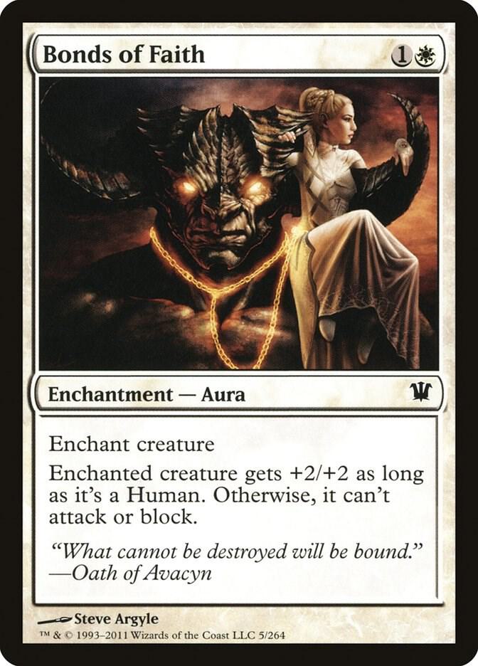 Bonds of Faith 5 card from Innistrad