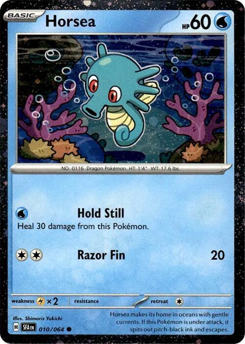 Horsea (Cosmos Holo) 010/064 card from Miscellaneous Cards & Products