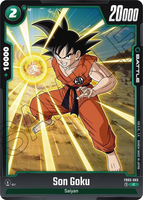 Son Goku FB03-063 card from Raging Roar