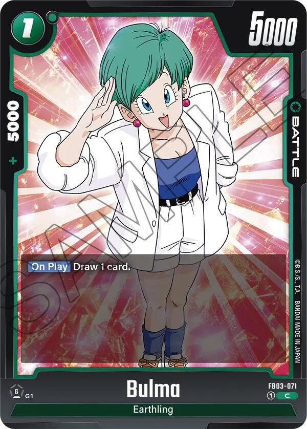 Bulma FB03-071 card from Raging Roar