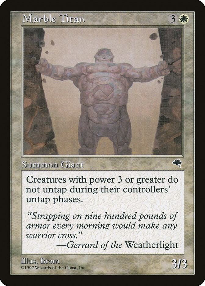 Marble Titan 28 card from Tempest
