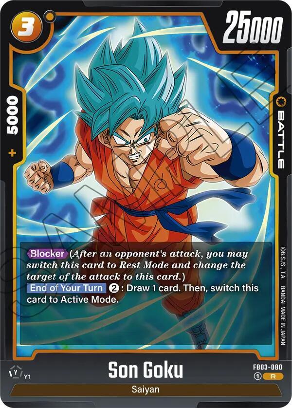 Son Goku FB03-080 card from Raging Roar