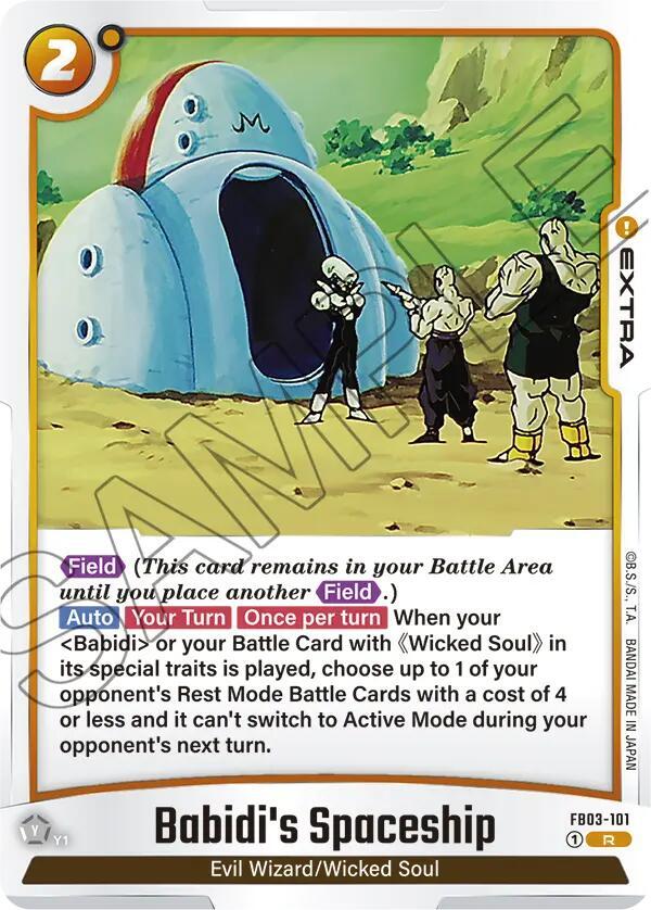 Babidi's Spaceship FB03-101 card from Raging Roar