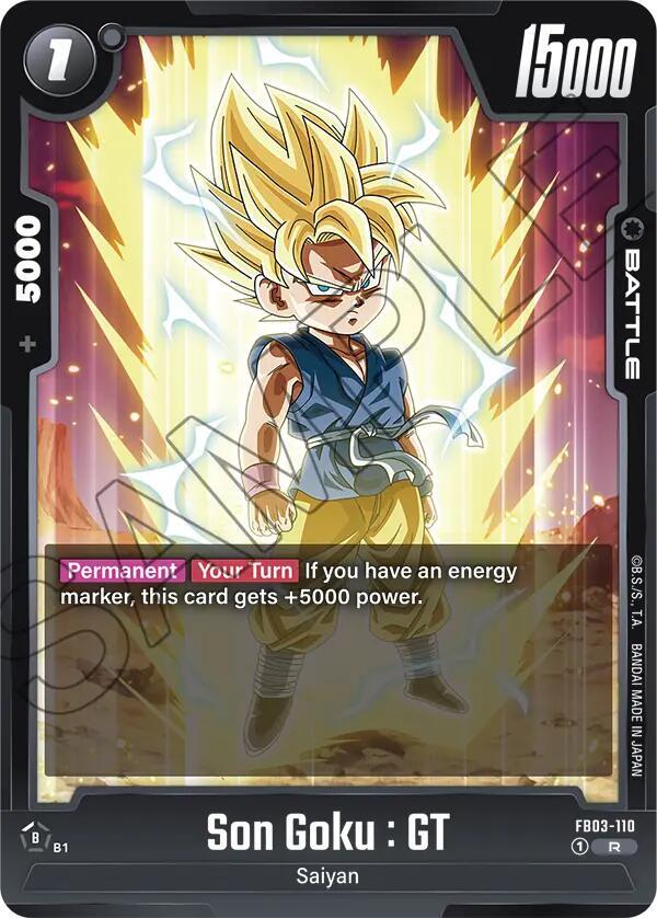 Son Goku : GT FB03-110 card from Raging Roar