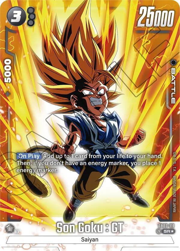 Son Goku : GT (Alternate Art) FB03-111 card from Raging Roar