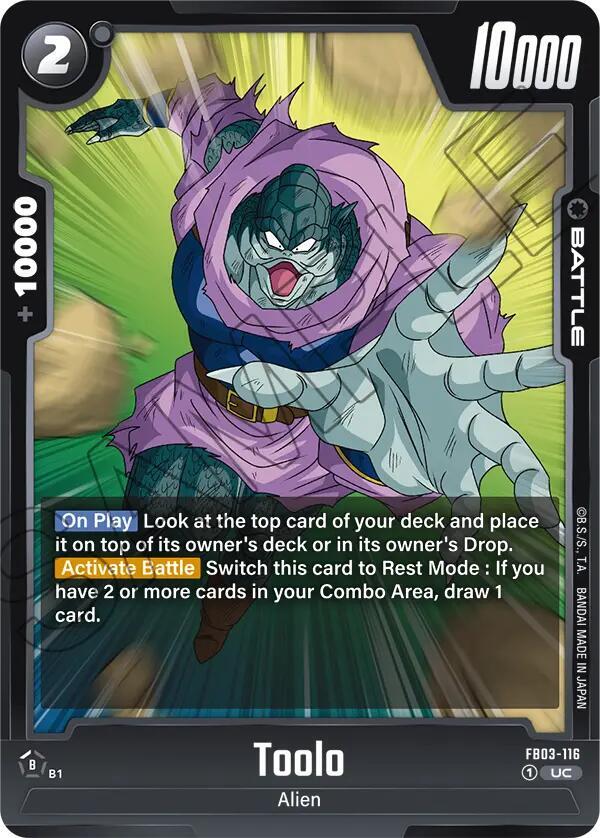 Toolo FB03-116 card from Raging Roar