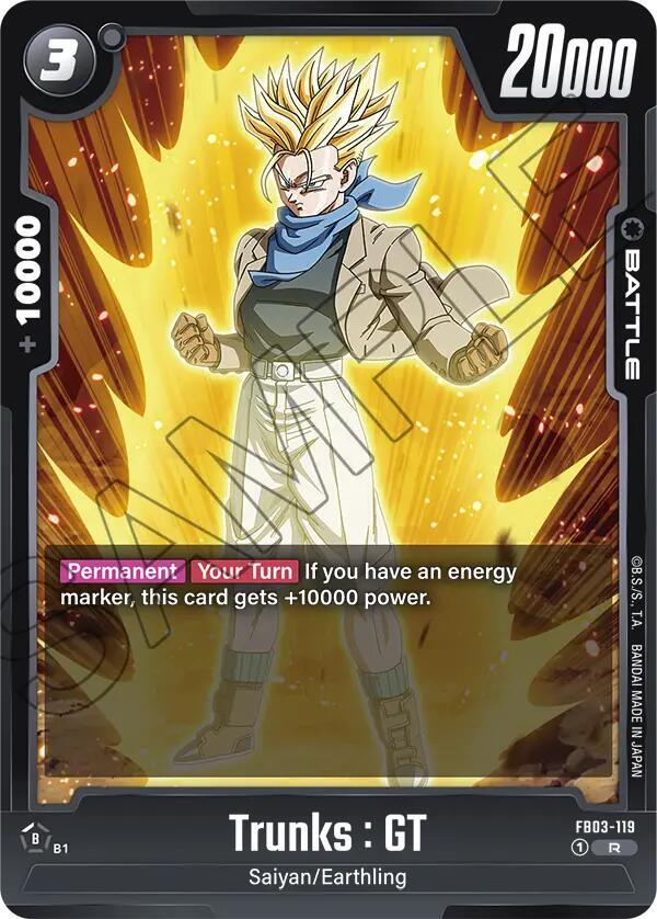 Trunks : GT FB03-119 card from Raging Roar
