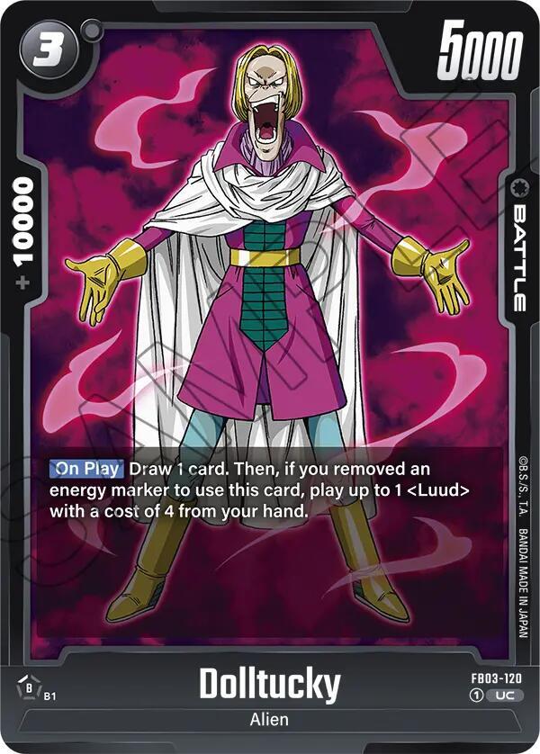 Dolltucky FB03-120 card from Raging Roar