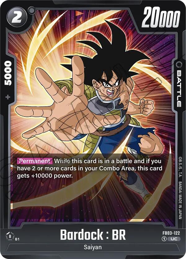 Bardock : BR FB03-122 card from Raging Roar