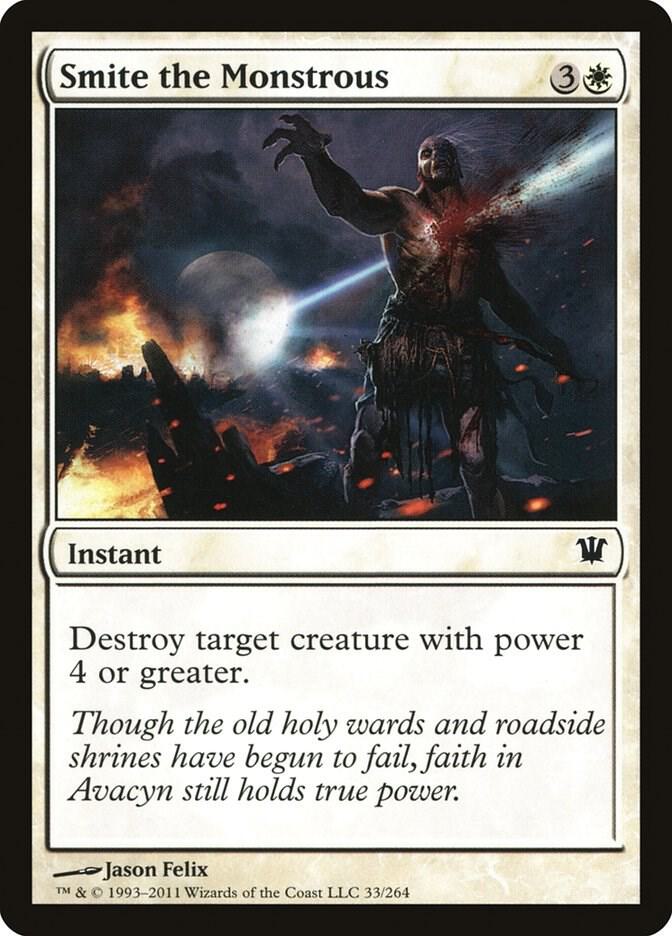 Smite the Monstrous 33 card from Innistrad