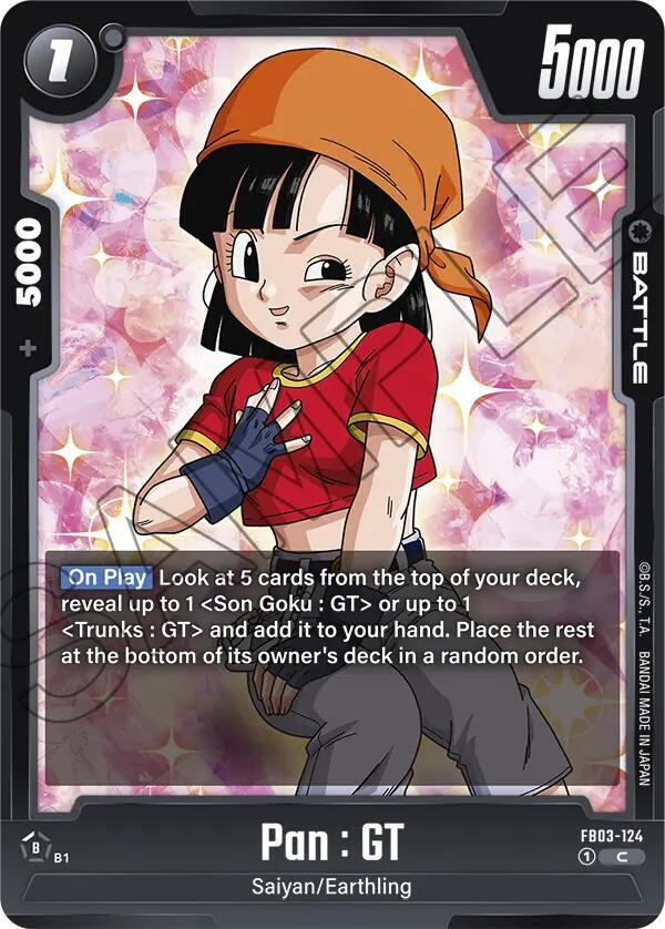 Pan : GT FB03-124 card from Raging Roar
