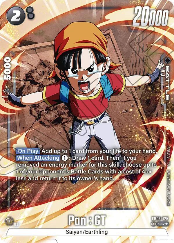 Pan : GT (Alternate Art) FB03-125 card from Raging Roar