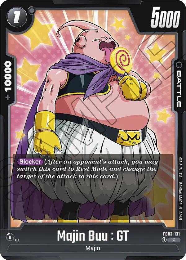 Majin Buu : GT FB03-131 card from Raging Roar